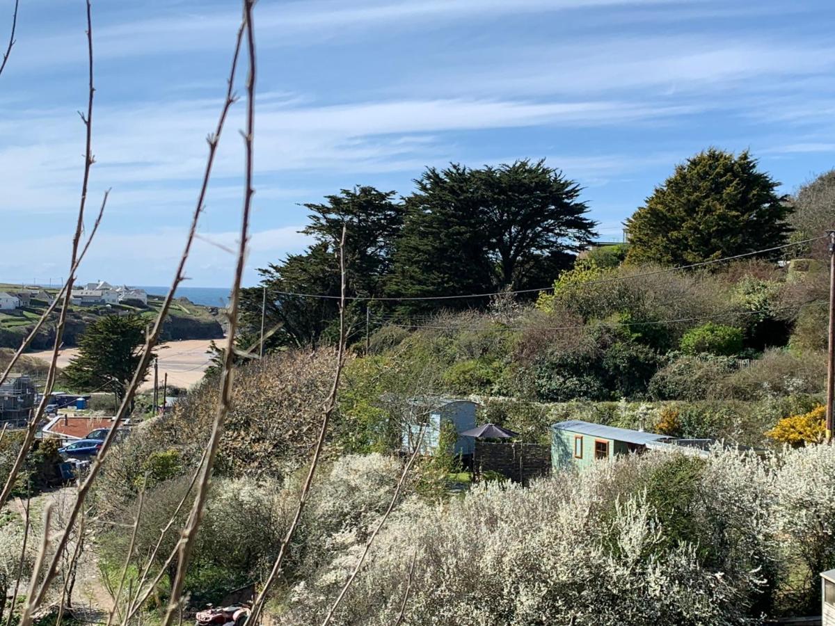 Tides Reach, Deluxe Shepherds Hut 1, 100M From The Beach Saint Merryn Exterior foto